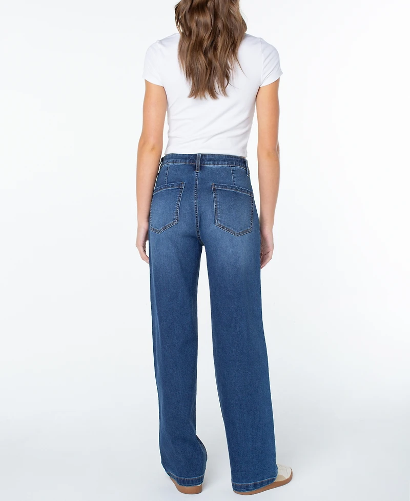 Celebrity Pink Women's High-Rise Relaxed Trouser Jeans