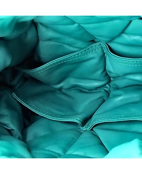 Pre-Owned Bottega Veneta Padded Lock Bag Maxi Intrecciato Leather