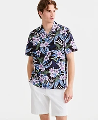 Tommy Bahama Men's Short-Sleeve Floral Shirt