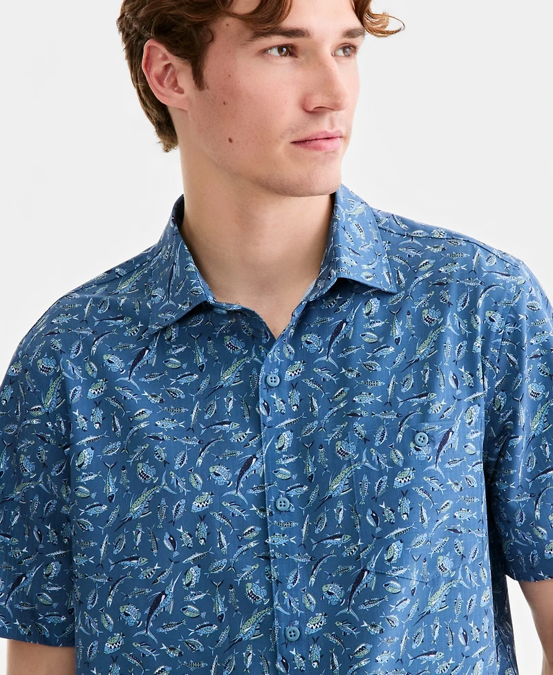 Tommy Bahama Men's Short-Sleeve Print Shirt