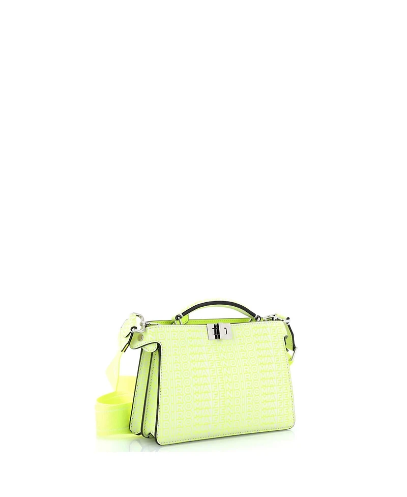 Pre-Owned Fendi x Marc Jacobs Peekaboo ISeeU XCross Bag Printed Logo Embossed Leather