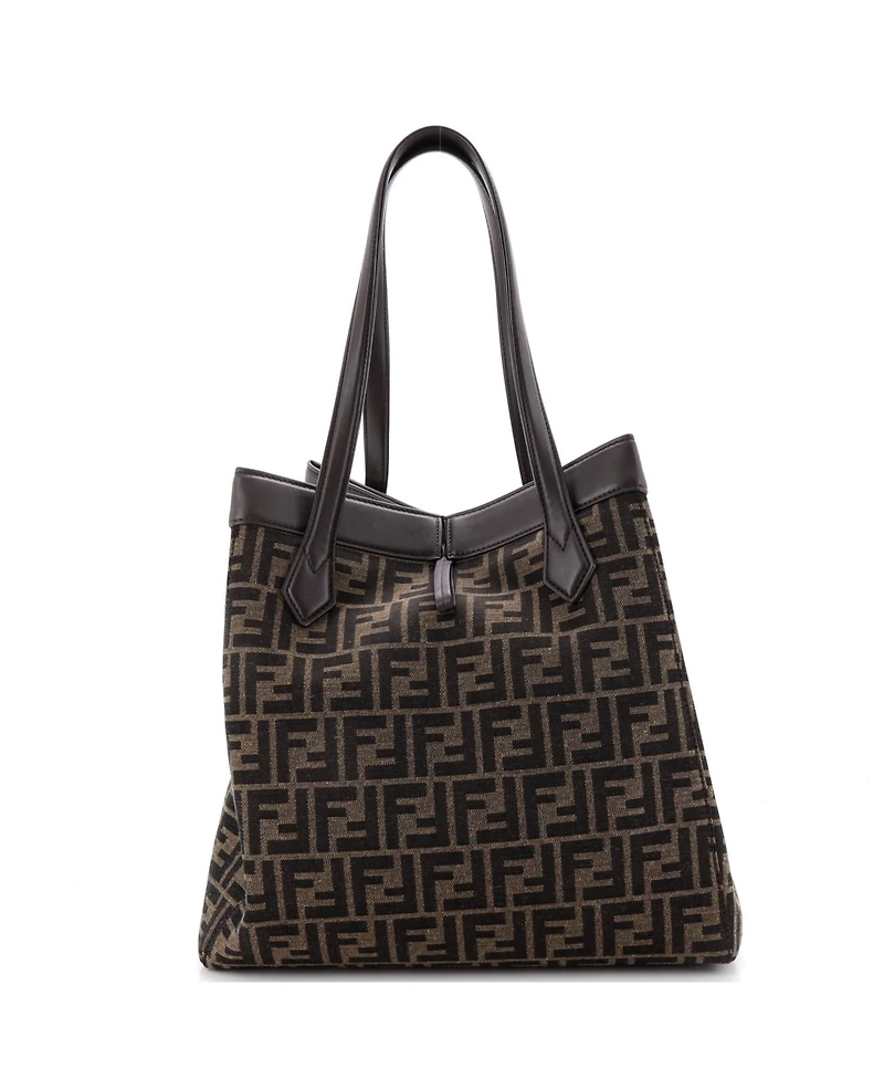Pre-Owned Fendi Large Origami Tote Zucca Canvas