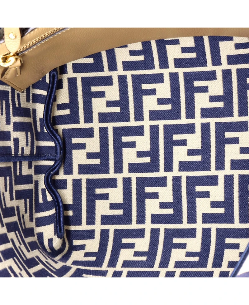 Pre-Owned Fendi Medium Reversible Roll Tote Zucca Canvas