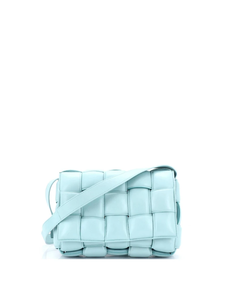 Pre-Owned Bottega Veneta Cassette Crossbody Bag Padded Maxi Intrecciato Leather