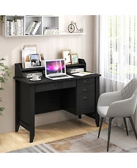 Sugift Computer Desk Writing Table Workstation for Home Office