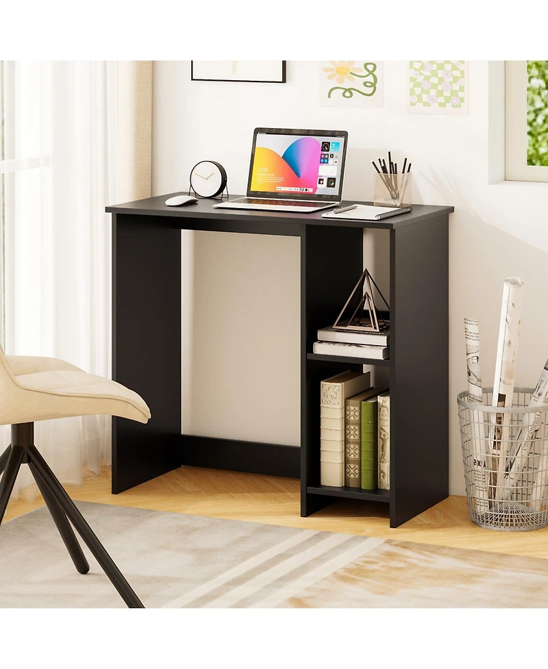 Sugift 31.5 in Modern Home Office Desk with Storage Compartments