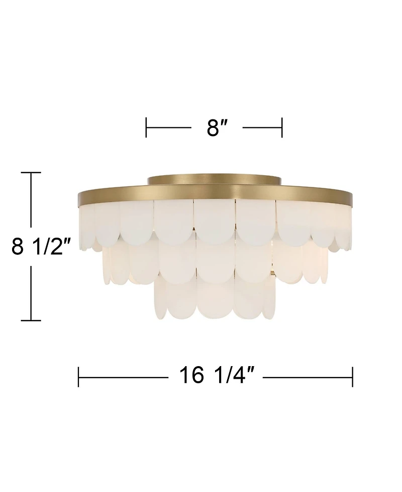 Possini Euro Design Haumea 16 1/4" Wide Ceiling Light