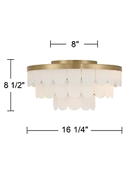 Possini Euro Design Haumea 16 1/4" Wide Ceiling Light