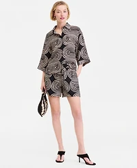 I.n.c. International Concepts Women's Flowy Half-Sleeve Blouse, Macy's Exclusive