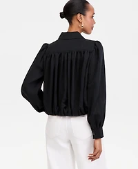 I.n.c. International Concepts Women's Cropped Bubble Jacket, Macy's Exclusive