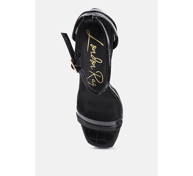 Cutlass High Heeled Chunky Sandals