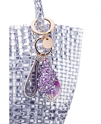 Nina Crystal Cultivated Pearl Conch Shell Bag Charm