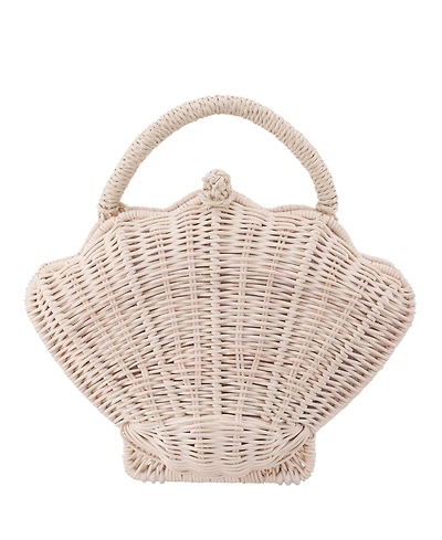 Nina Rattan Shell Minaudiere Small Clutch Handbag