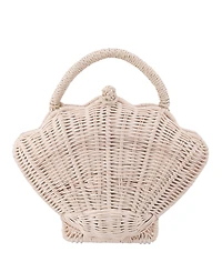 Nina Rattan Shell Minaudiere Small Clutch Handbag