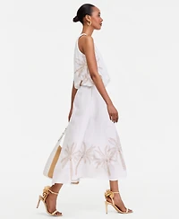 I.n.c. International Concepts Women's Embroidered Midi Skirt, Macy's Exclusive