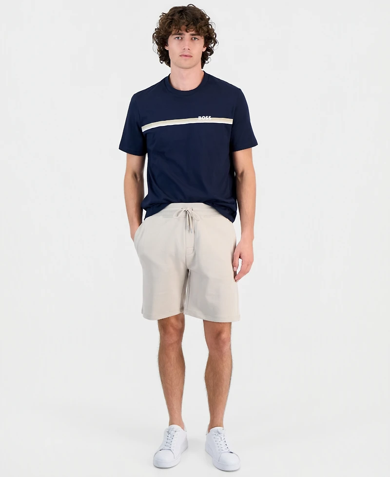 Hugo Boss Men's Cotton Mid-Rise Fashion Shorts