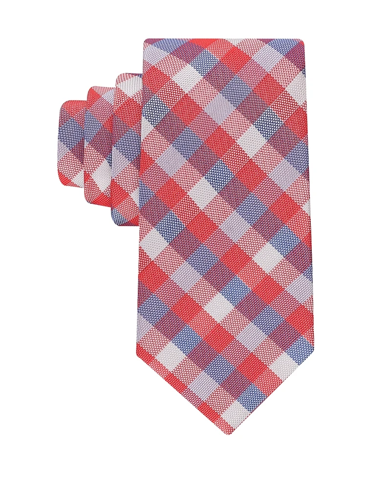Tommy Hilfiger Men's Holden Seasonal Plaid Pattern Tie
