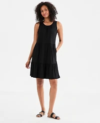 Style & Co Women's Sleeveless Tiered Knit Dress, Macy's Exclusive
