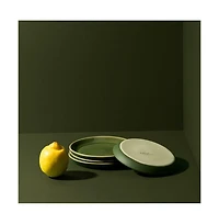 Gharyan Stoneware, Stoneware Flat Side Plate | Edan 5.9" - Set of 4