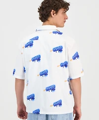 Hugo Boss Men's Eligino Cotton Logo-Print Short-Sleeve Shirt