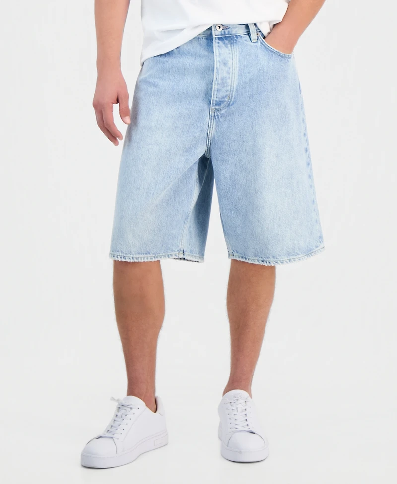 Hugo Boss Men's Mason Regular-Fit 10.6" Denim Shorts