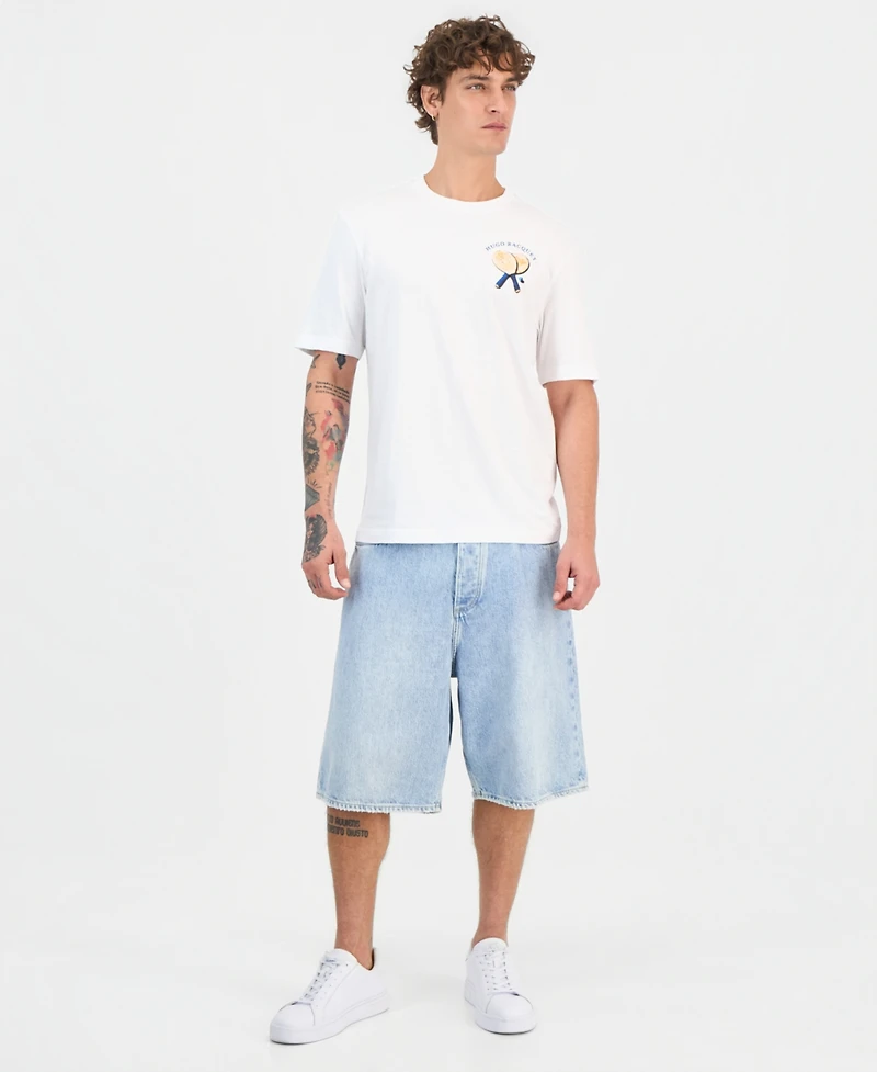 Hugo Boss Men's Nulaxo Cotton Graphic Regular-Fit T-Shirt