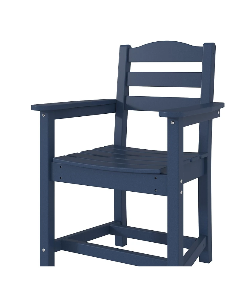 Set of 2 Outdoor Dining Chair with Armrests, For All Weather Conditions