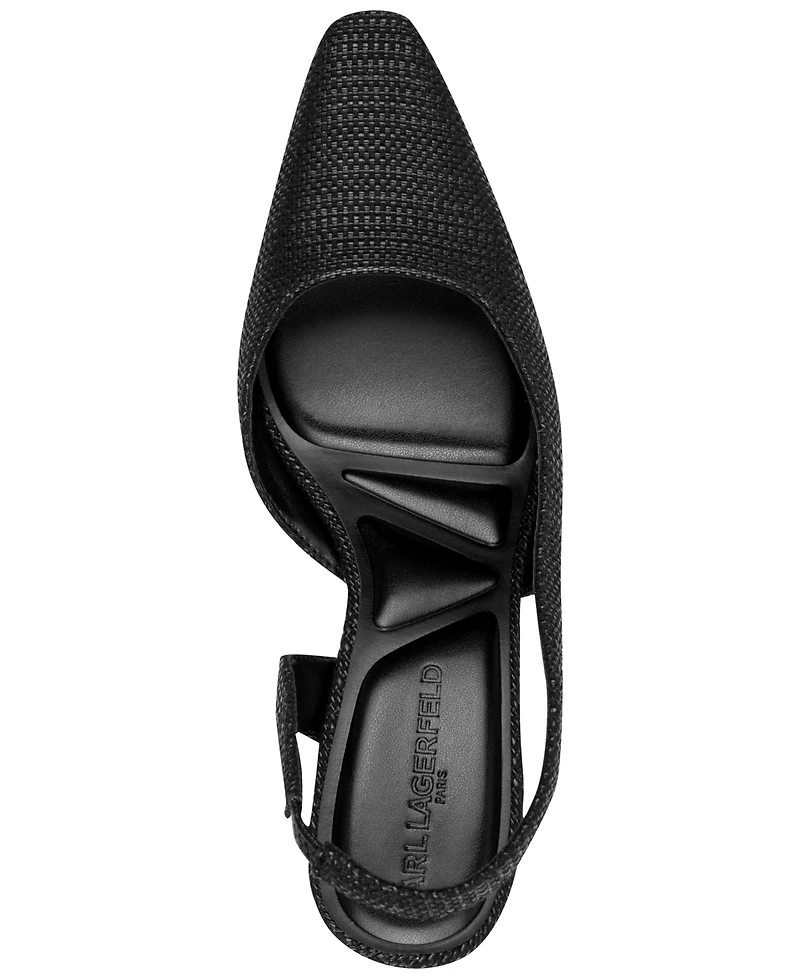 Karl Lagerfeld Paris Women's Sheenz Slingback Pumps