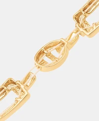 Anne Klein Gold-Tone Wide Link Drama Stretch Bracelet