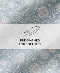 ienjoy Home Long Staple 300-Thread Count Cotton Pattern -Pc. Sheet Set