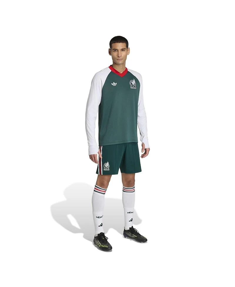 Adidas Men's Green Mexico National Team 2026 World Cup Pre-Match Away Long Sleeve Training Jersey