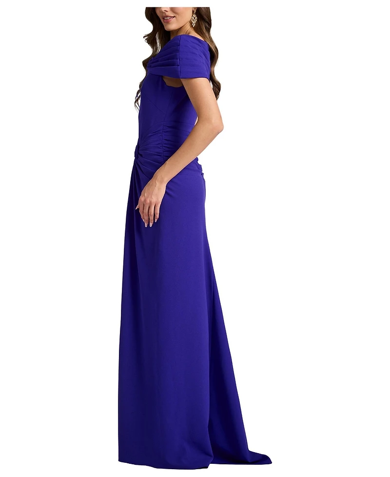Tadashi Shoji Perkins Asymmetric Draped Gown