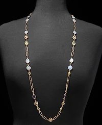 Anne Klein Gold-Tone 42" Stone Knot Strandage Necklace