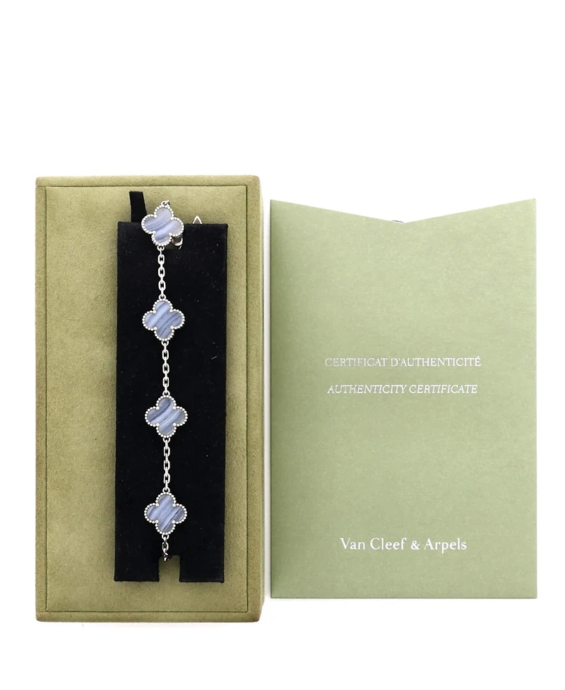 Pre-Owned Van Cleef and Arpels Vintage Alhambra 5 Motifs Bracelet