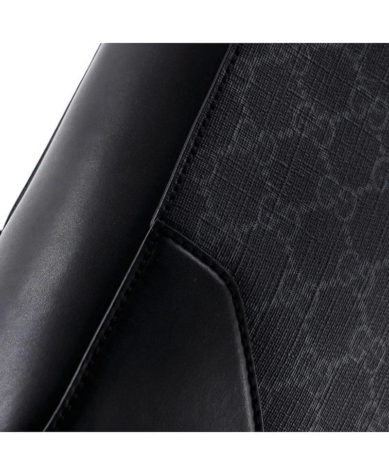 Pre-Owned Gucci Medium Convertible Zip Around Briefcase Gg Coated Canvas