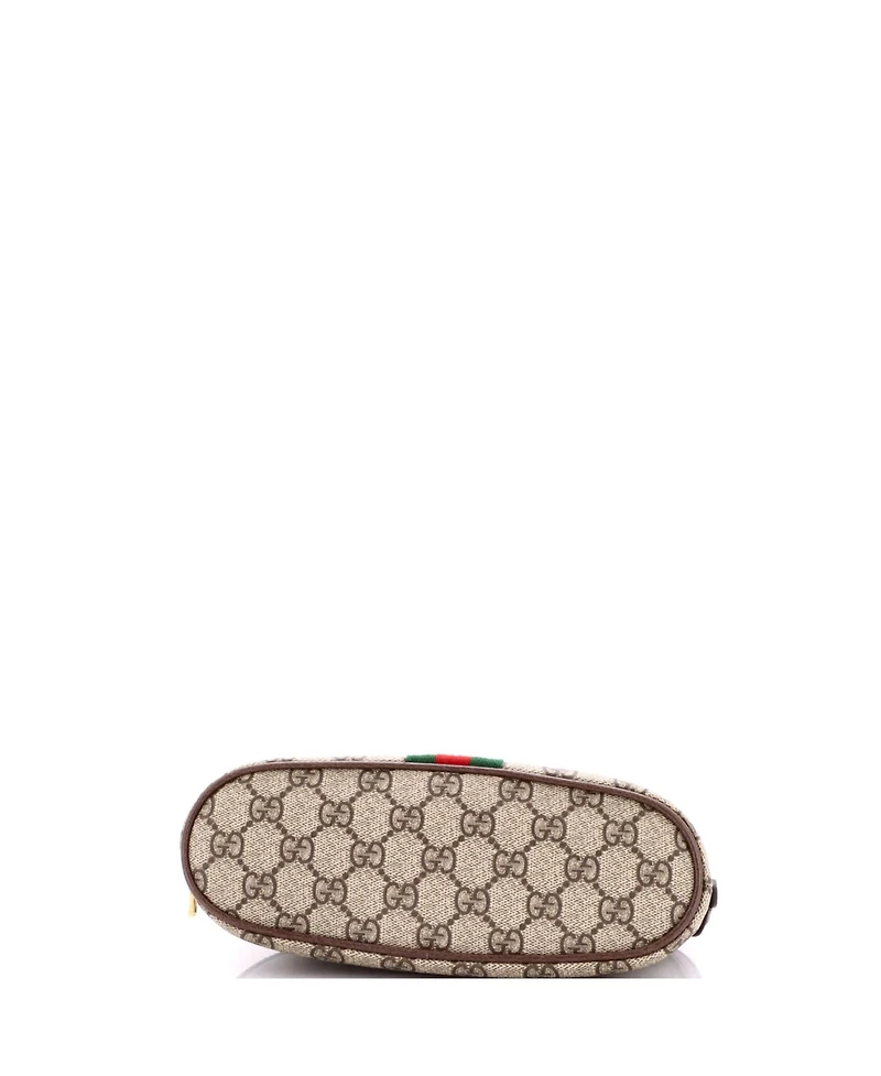 Pre-Owned Gucci Large Ophidia Cosmetic Case Gg Coated Canvas