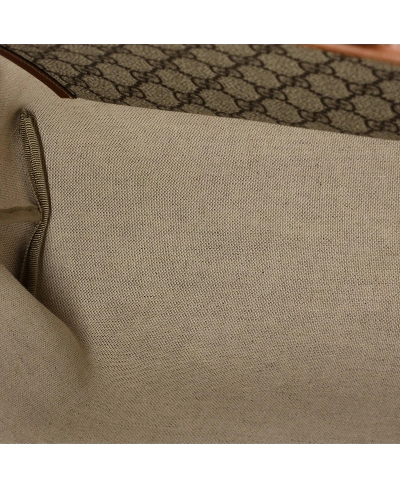 Pre-Owned Gucci Medium Web Loop Tote Gg Coated Canvas