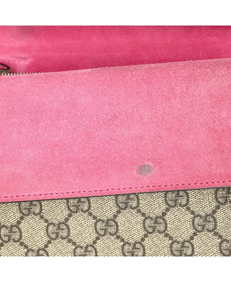 Pre-Owned Gucci Small Dionysus Bag Gg Coated Canvas