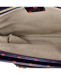 Pre-Owned Gucci Small Horsebit 1955 Shoulder Bag Printed Leather