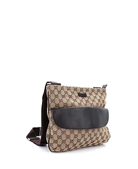Pre-Owned Gucci Medium Front Pocket Messenger Bag Gg Canvas