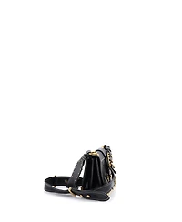 Pre-Owned Prada Small Cahier Crossbody Bag Studded Laser Cut Leather