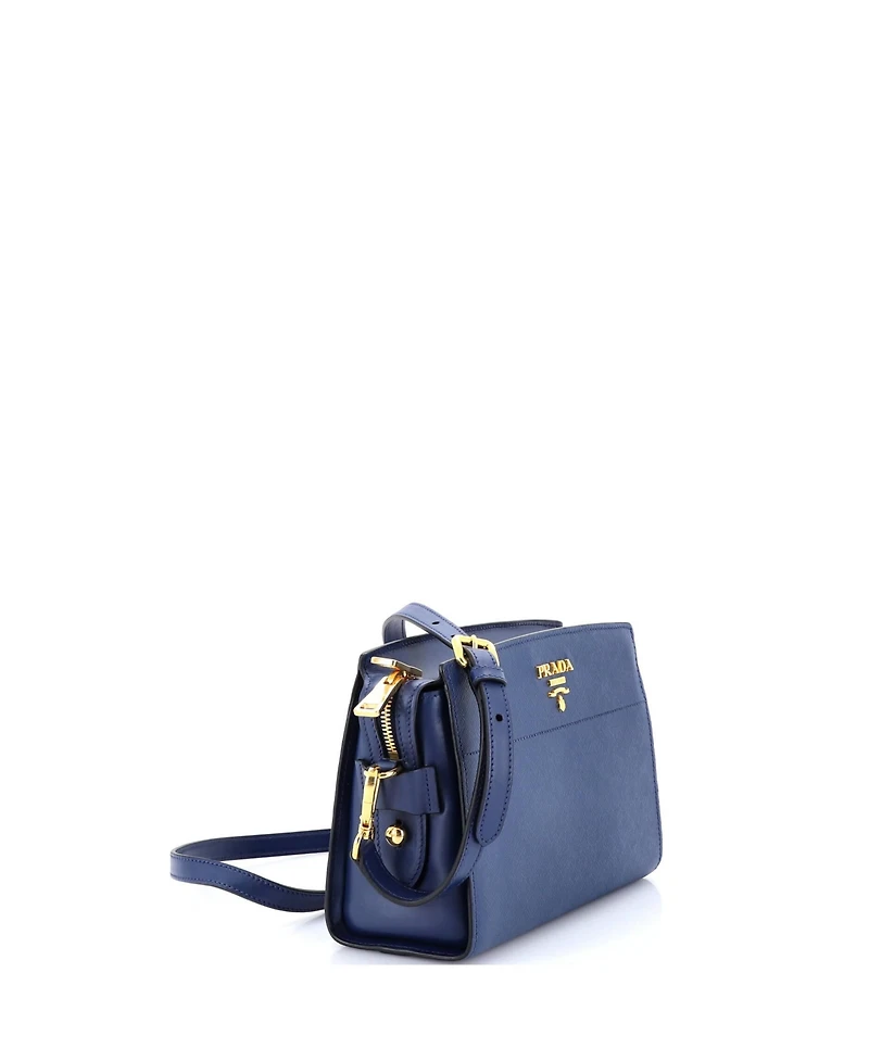 Pre-Owned Prada Bibliotheque Crossbody Saffiano Leather