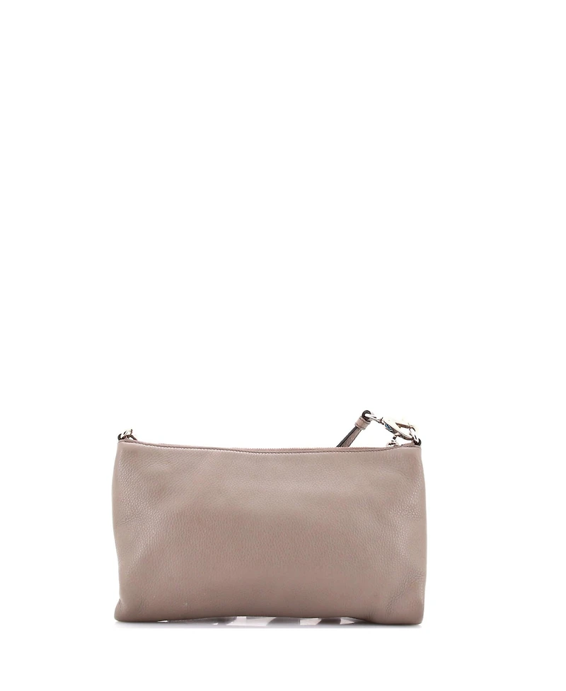 Pre-Owned Prada Mini Flat Zip Crossbody Bag Vitello Daino