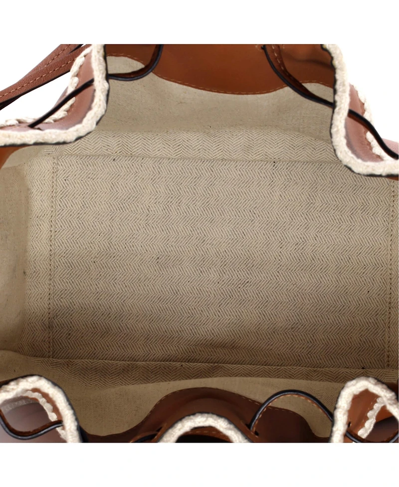 Pre-Owned Loewe Small Hammock Bag Leather with Crochet Detail