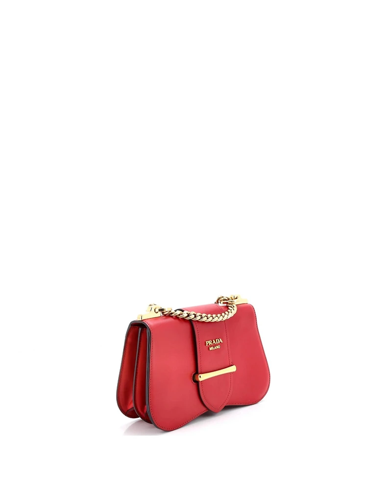 Pre-Owned Prada Medium Sidonie Chain Shoulder Bag City Calf
