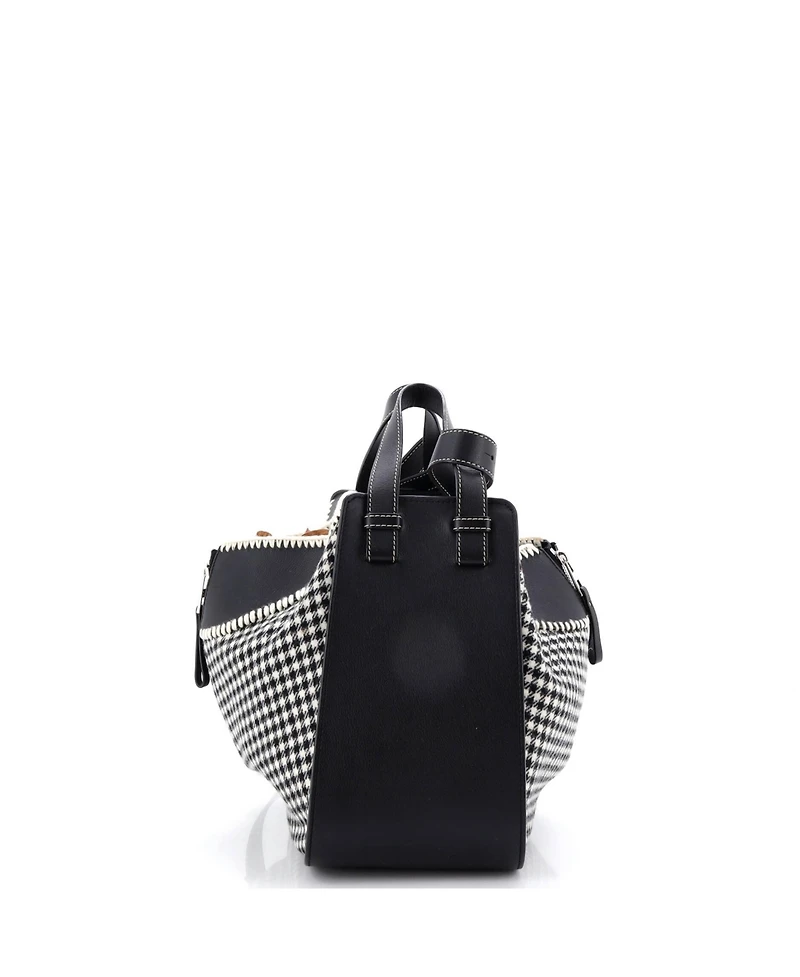 Pre-Owned Loewe Small Hammock Bag Leather and Tweed