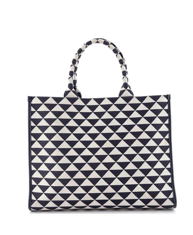 Pre-Owned Prada Large Symbole Shopper Tote Jacquard