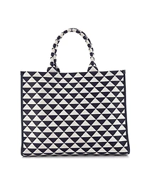 Pre-Owned Prada Large Symbole Shopper Tote Jacquard