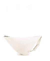 Pre-Owned Prada Large Triangle Logo Zip Messenger Leather