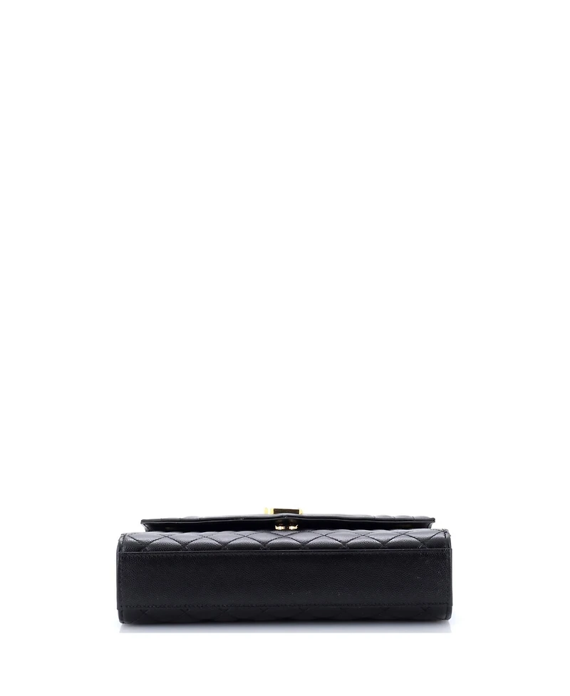 Pre-Owned Saint Laurent Medium Classic Monogram Envelope Satchel Mixed Matelasse Leather